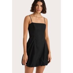 Faithfull Lera Mini Spaghetti Strap Dress in Black AU 10 US 6